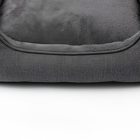 Lit pour animaux de compagnie en polyester doux, lit rectangulaire pour chien, lit pour chat, coton PP, nid de sommeil intérieur toutes saisons