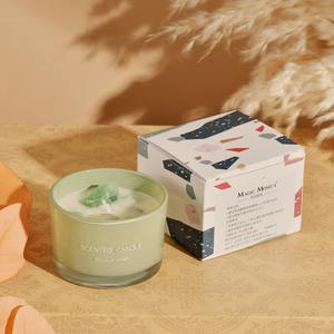 Bougie parfumée de haute qualité personnalisée en gros Bougie en cristal colorée de luxe pour cadeaux de vacances - Product Image 6