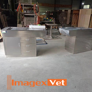 Table d'Éuthanasie Vétérinaire en Acier Inoxydable Table de Traitement pour Animaux pour Clinique Vétérinaire Équipement d'Hôpital - Product Image 5