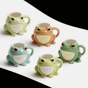 Poison Dart Frog Keramik becher-11 Unzen vibrierende amphibische Kaffeetasse, hand bemalte tropische Trink geschirr becher - Product Image 2