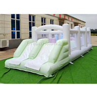 Istana melompat rumah pantul rintangan tiup bahan PVC untuk Hiburan Tempat bermain anak-anak