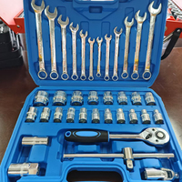 Jeu de clés à douille combinées 37 pièces, clé à cliquet mécanique, douilles, kit d'outils de réparation automobile pour voitures
