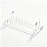 Soporte de exhibición horizontal de acrílico transparente para espadas, katana, wakizashi, exhibidor de escritorio para espadas samurái