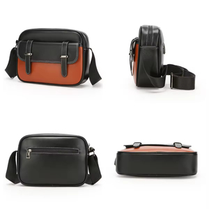 Sacs Bandoulière de Luxe <span class=keywords><strong>en</strong></span> <span class=keywords><strong>Cuir</strong></span> PU Imperméables, Personnalisables <span class=keywords><strong>en</strong></span> Gros, pour Hommes, de Voyage, de Messager, de Créateur - Product Image 3