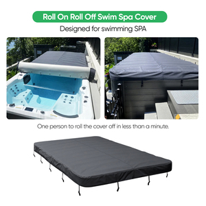 Immer Ultimate Roll, couverture de <span class=keywords><strong>spa</strong></span> extérieur moderne, <span class=keywords><strong>protection</strong></span> isolée résistante pour <span class=keywords><strong>spa</strong></span>, résistante aux intempéries, rangement facile, utilisation toute saison - Product Image 2