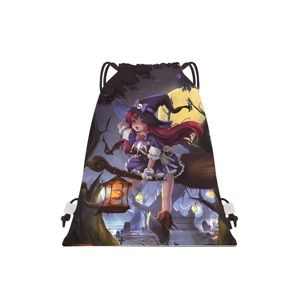 Promotional Custom Logo Christmas <b>Drawstring</b> Backpack Wholesale Foldable <b>Bags</b> for Gym Gift - Product Image 1