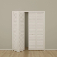 30 pouces. X 80 po. Porte intérieure moderne en bois composite apprêté MDF pleine persienne sur persienne porte intérieure