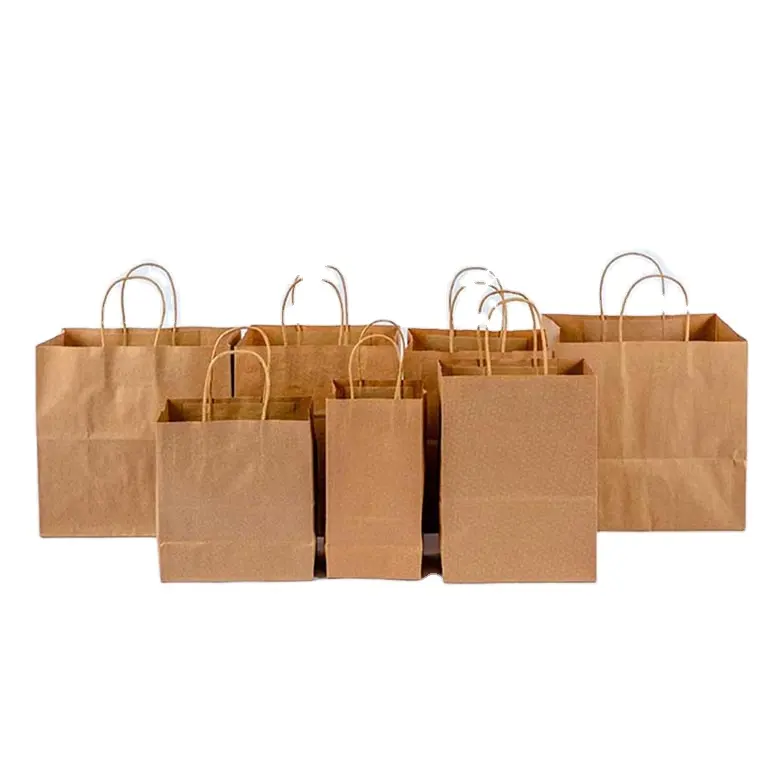 Sacs en papier kraft personnalisés gousset de boulangerie sacs en papier de bonbons moyens pomme de terre fournisseur sacs cadeaux en papier kraft