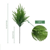 Aiguilles de pin Norfolk artificielles Rral Touch, brindilles de cyprès et de cèdre, plantes vertes, arbustes pour la décoration de Noël et des fêtes
