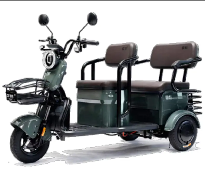 大人用の高品質3輪電動スクーターオープンボディ60v急速充電操作が簡単安定した便利な三輪車