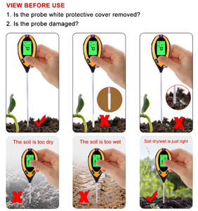 Retroiluminación 4 en 1 Medidor de suelo PH/Humedad/Temperatura/<span class=keywords><strong>Detector</strong></span> de <span class=keywords><strong>luz</strong></span> <span class=keywords><strong>solar</strong></span> con sonda de alta sensibilidad Sensor de suelo - Product Image 2