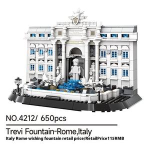 Modellino di Fontana, Architettura Monumentale Mondiale, Modello Personalizzato Raffinato, Kit Educativo Fai-da-Te in Plastica, Scala 1:12, Assemblato, Italia Roma - Product Image 2