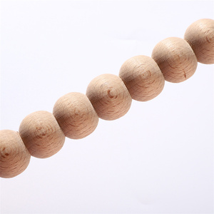 Moulures décoratives en bois de hêtre non fini, <span class=keywords><strong>demi</strong></span>-rondes, sculptées, pour placards et armoires - Product Image 4