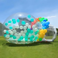 Ballons de fête pour enfants, maison amusante, dôme géant transparent gonflable en cristal, tente à bulles, ballons à bulles gonflables transparents, maison