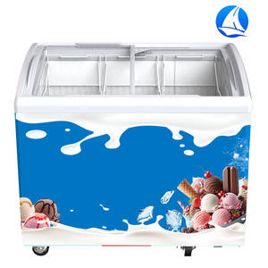 Vitrine à glaces et sucettes glacées compacte et économique, <span class=keywords><strong>congélateur</strong></span> vertical pour glaces, équipement de réfrigération commercial - Product Image 2