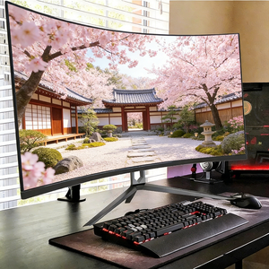 Nuevo Monitor LCD Super Ancho de 49 Pulgadas 5K, 144Hz, Curvo, para Juegos, con Altavoces Integrados, Pantalla Super Ancha de 49 Pulgadas - Product Image 1