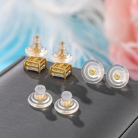 Offre Spéciale : Attaches d'oreilles en silicone hypoallergéniques souples et transparentes, pour adultes et enfants, pour clous d'oreilles, boucles d'oreilles pendantes et boucles d'oreilles lourdes