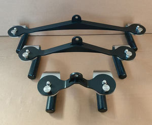 Yeni 360 ° döndür 3 in 1 takım Lat Pulldown Bar kolu spor Fitness eki geri eğitim için kablo makinesi Mag sapları - Product Image 3