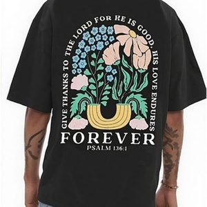 Unisex Oversized Sporty 100% Cotton Creative Graffiti Short Sleeve Summer Casual Rapper Streetwear <b>Y2k</b> Men's T-<b>Shirt</b> - Product Image 5