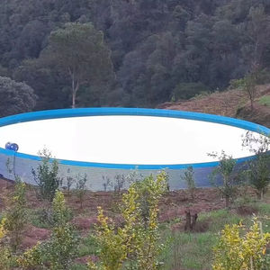 Grand réservoir d'élevage de poissons en acier galvanisé pour l'extérieur, technologie RAS, certifié ISO9001, capacité de 1000L à 500000L pour l'élevage de poissons et de crevettes - Product Image 1