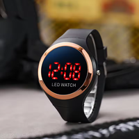 Jam tangan Digital LED untuk pelajar mode 2025 jam tangan olahraga bulat untuk anak laki-laki dan perempuan jam tangan elektronik keren