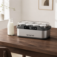 Nouvelle Machine à Yaourt Électrique Automatique Modèle 2026 avec Écran Tactile et Contrôle de Température, en Plastique Écologique, pour Usage Domestique, 1.4L 25W