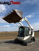 Chargeuse compacte à faible pression au sol avec moteur diesel et PLC pour sites complexes, conception à braquage zéro pour travaux en espaces étroits