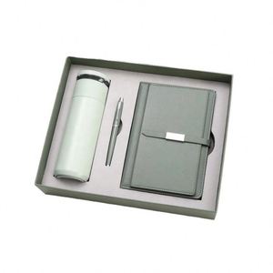 Promo Wholesale Business <b>A6</b> Refill Notepad Bottle Customizable Pu Leather A5 Notebook Gift Set With Pen, Thermal Mug and Usb - Product Image 4