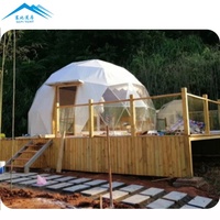Tente en PVC pour plein air, 4 saisons, hôtel de luxe familial, salle de bains, petite maison géomantique, dôme équipement