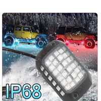 Lumière LED RGB pour sous-voiture, lampe d'ambiance rythmique musicale colorée, bande lumineuse ambiante pour châssis de véhicule tout-terrain