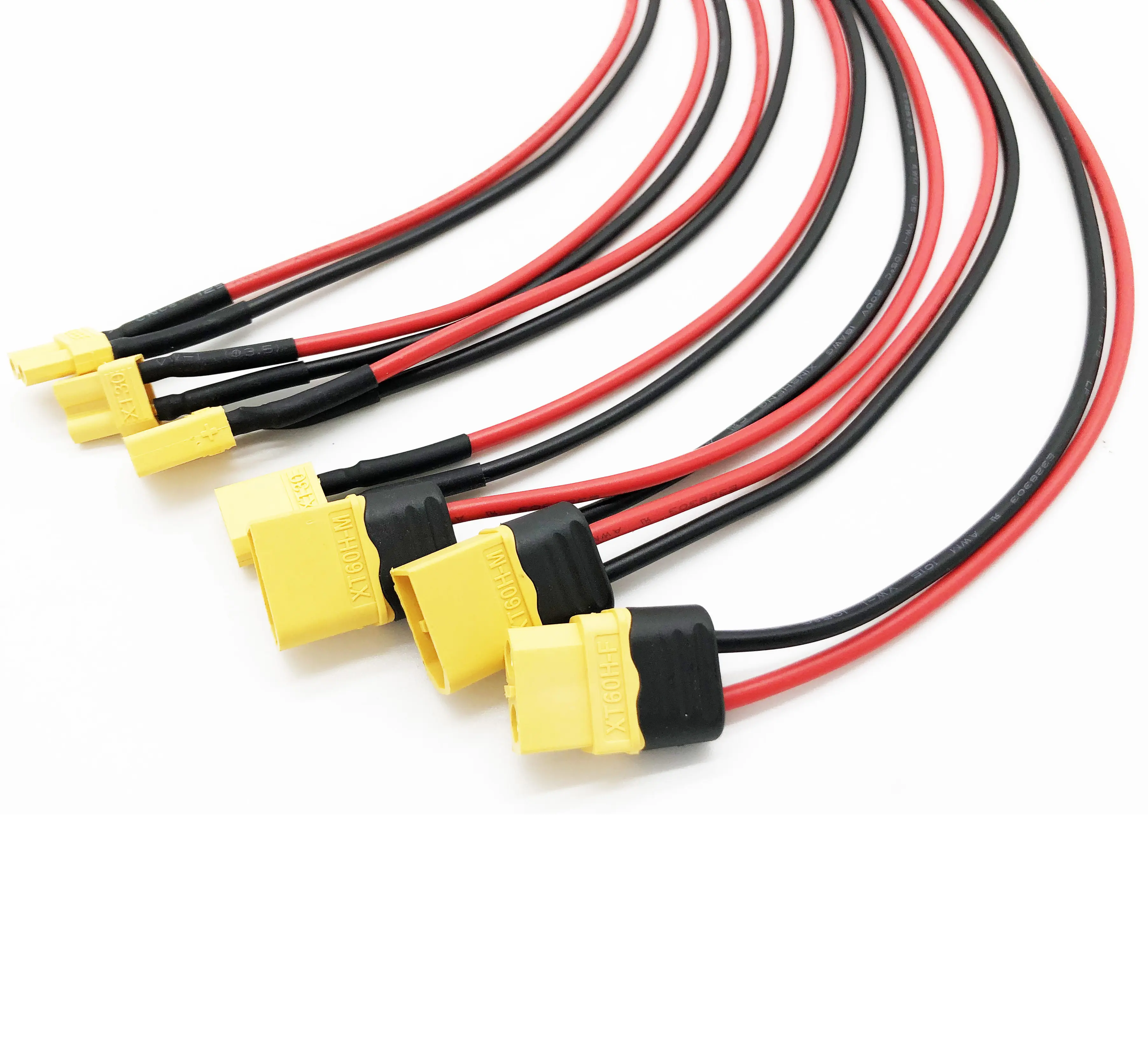 OEM Battery Charger Connector XT30 XT60 XT90 Silicone Cable Male And Female Wiring Harness Assembly