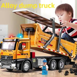 JM Nouveau Grand <span class=keywords><strong>Camion</strong></span> Benne de Chantier en Plastique pour Garçons et Filles 0-24 Mois, 6 Remorques, Échelle 1:5, Cadeaux - Product Image 1