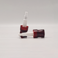 Transparante wijnrode drukknopfles 24/410 28/410 PP plastic lege shampoo vloeibare handzeep verpakkingsaccessoire op maat gemaakte kleur