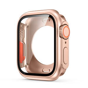 360 funda de cuerpo completo funda rígida para PC con Protector de pantalla de vidrio para Apple Watch 4 5 6 SE2 40 41 <span class=keywords><strong>44</strong></span> 45MM - Product Image 1