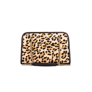 Borse di lusso della spalla del cuoio dei capelli del Pony della stampa del leopardo di modo delle signore all'ingrosso di nuovo arrivo dell'oem per le donne 2022 - Product Image 2