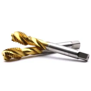 Maifix CNC Machine M2.5 X 0.45 Tin Coating Spiral Pointed Screw Tap For Better Chip Remover