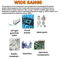 Scellant en silicone RTV monocomposant blanc K-704, résistant à la chaleur et étanche, colle d'étanchéité isolante, 45g, compatible OEM