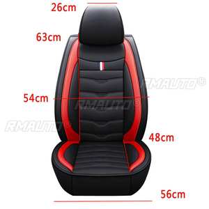Funda Universal para Asiento Delantero de Coche, de Cuero PU Transpirable, Juego de Cojines, Protector de Asientos de Coche, Accesorios para Coche - Product Image 2