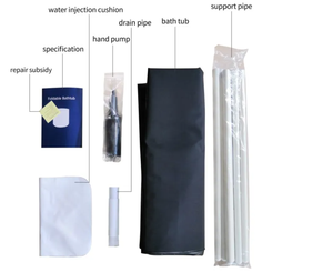 제조업체 5겹 옥스포드 PVC 휴대용 스포츠 피트니스 남성 회복 테라피 아이스 배스 터브 - Product Image 5