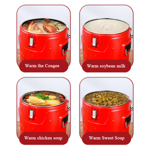 4Pcs Thiết Lập Thép Không Gỉ Cách Điện Gạo Xô Hai Lớp Nhà Hàng Thực Phẩm Lưu Trữ Ấm Kim Loại Thực Phẩm <span class=keywords><strong>Container</strong></span> Cho Nhà - Product Image 6