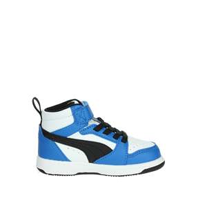 For Kids Lace-<b>Up</b> Sneakers White Blue High Top Cushioned Chunky Shoes for <b>Boys</b> - Product Image 4