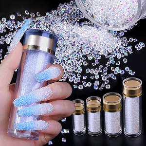 Populaire Micro Perle Diamant Mini Nail Strass Haute Brillant AB Réfléchissant Nail Pixie Cristaux Poussière Pour Nails Art - Product Image 2
