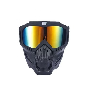 <span class=keywords><strong>Masque</strong></span> de moto unisexe coupe-vent et imperméable, anti-poussière, pour Harley, avec lentille de qualité pour le cyclisme tout-terrain - Product Image 2