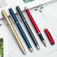 Stylo Signature Métallique Professionnel, Stylo Cadeau Haut de Gamme, Recharge Gel 0,5 mm, Écriture Fluide et Durable, Couleur du Corps Personnalisable