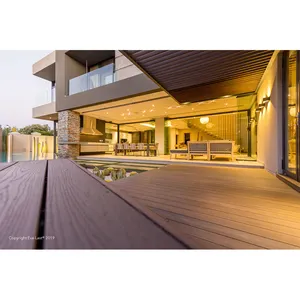 Kunden spezifische Holz Kunststoff Deck Bodenbelag Outdoor Verstärkte Holzböden Courtyard Wpc Outdoor Deck