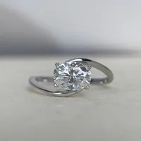 MUSHAN Luxus-Schmuck 925 Sterling Silber Ringband für Damen GRA-Zertifizierter Moissanit Diamant Smaragd D-Farbe Ringe Feiner Schmuck