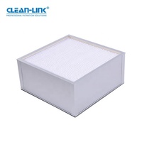 Filtre à air pour système HVAC OEM Ahu, H13 99,99 %, 0,3 micron, filtre en boîte haute efficacité, filtre HEPA plissé profond H14 pour usage industriel