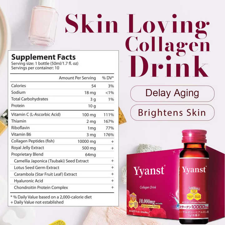 Wholesale Whitening Skin Marine Collagen Peptides Oral Liquid Drink Reduce Wrinkles&Fine Lines Premium Collagen Drink
