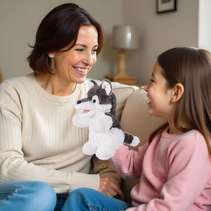 Marionnette <span class=keywords><strong>de</strong></span> main en peluche loup <span class=keywords><strong>de</strong></span> 11 pouces, adorables marionnettes animales pour le <span class=keywords><strong>jeu</strong></span> <span class=keywords><strong>de</strong></span> <span class=keywords><strong>rôle</strong></span>, jouet pour enfants pour le récit d'histoires et le <span class=keywords><strong>jeu</strong></span> imaginatif - Product Image 3