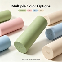 Rouleau de massage en mousse EVA solide et personnalisable, haute densité, portable, pour le fitness, le Pilates et le yoga